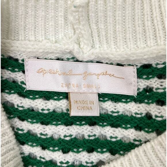 Spiritual Gangster Stone Jade Striped Pullover Crew Neck Sweater Size XS - Picture 11 of 12